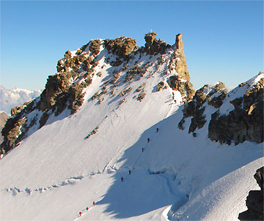 On the top of Gran paradiso